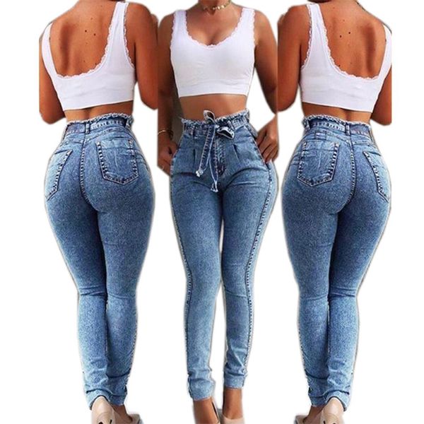high waist jeans for women slim stretch denim jean bodycon tassel belt bandage skinny push up jeans woman, Blue
high waist jeans for women slim stretch denim jean bodycon tassel belt bandage skinny push up jeans woman, Blue