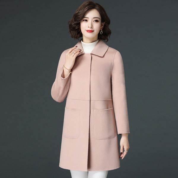 2019 women's 100%wool fashion long coat women long thickening warm woolen women trench coats korean style woolen overcoat, Black
2019 women's 100%wool fashion long coat women long thickening warm woolen women trench coats korean style woolen overcoat, Black