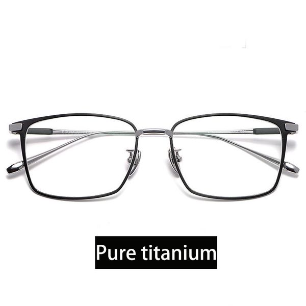 men pure titanium glasses frame brand design ip plating optical glasses oculos myopia multifocal frame square eye wear, Black
men pure titanium glasses frame brand design ip plating optical glasses oculos myopia multifocal frame square eye wear, Black
