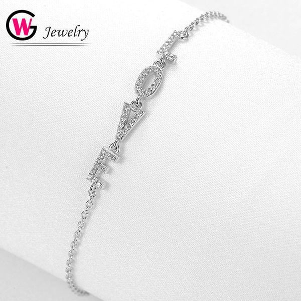 streetwear chain charm bracelets women bracelets cubic zircon 925 sterling silver love alphabet lettergirl statement jewelry, Black
streetwear chain charm bracelets women bracelets cubic zircon 925 sterling silver love alphabet lettergirl statement jewelry, Black