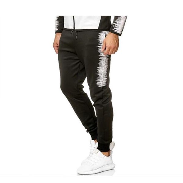 men's casual sport pants with printed side trousers are new for spring and autumn 2019, Black
men's casual sport pants with printed side trousers are new for spring and autumn 2019, Black