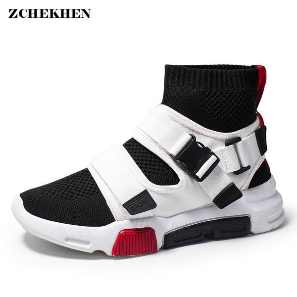 hip hop high platform sneakers men buckle ankle boots sock shoes dad chunky sneakers tenis masculino, Black
hip hop high platform sneakers men buckle ankle boots sock shoes dad chunky sneakers tenis masculino, Black
