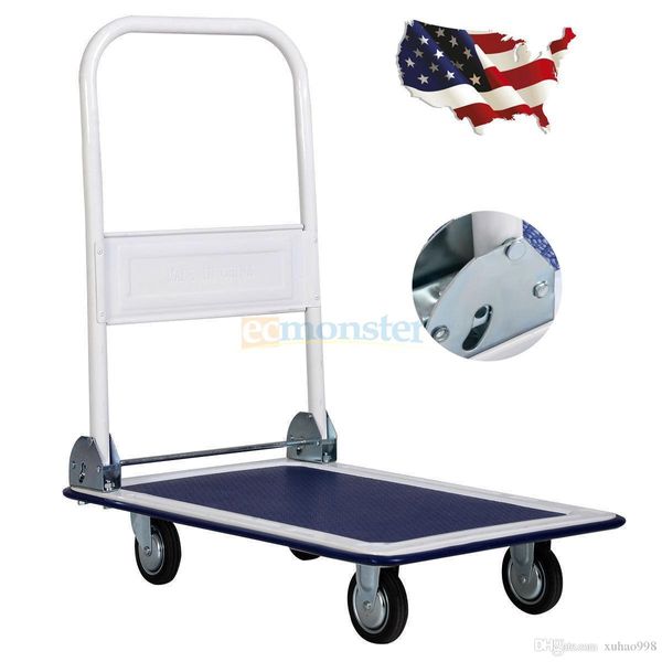 330lbs Platform Cart Dolly Folding Foldable Push Hand Truck Moving Warehouse 3.0 Average Based On 2 Product Ratings 5 1 4 0 3 0 2 0 1 1 Woul