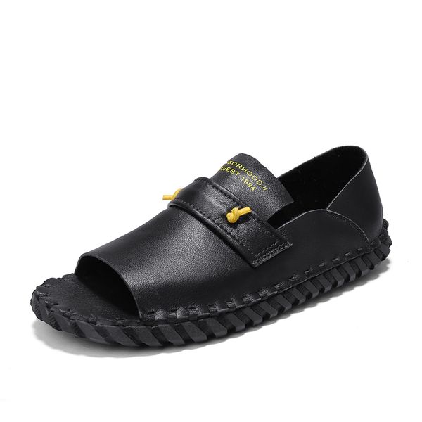 genuine leather men sandals new summer men casual shoes fashion outdoor close toe classic gladiator shoe flat comfort soft beach, Black
genuine leather men sandals new summer men casual shoes fashion outdoor close toe classic gladiator shoe flat comfort soft beach, Black