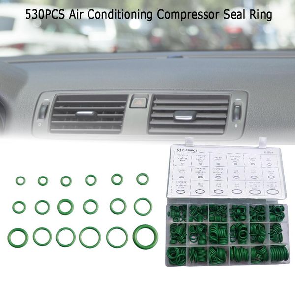 530pcs rubber o-ring hnbr assortment kit holder case cold high temperature resistance car air conditioning compressor seal ring
530pcs rubber o-ring hnbr assortment kit holder case cold high temperature resistance car air conditioning compressor seal ring