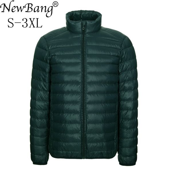 newbang brand men's down jacket ultralight down jacket men stand collar winter feather windbreaker thin parka with carry bag, Black
newbang brand men's down jacket ultralight down jacket men stand collar winter feather windbreaker thin parka with carry bag, Black