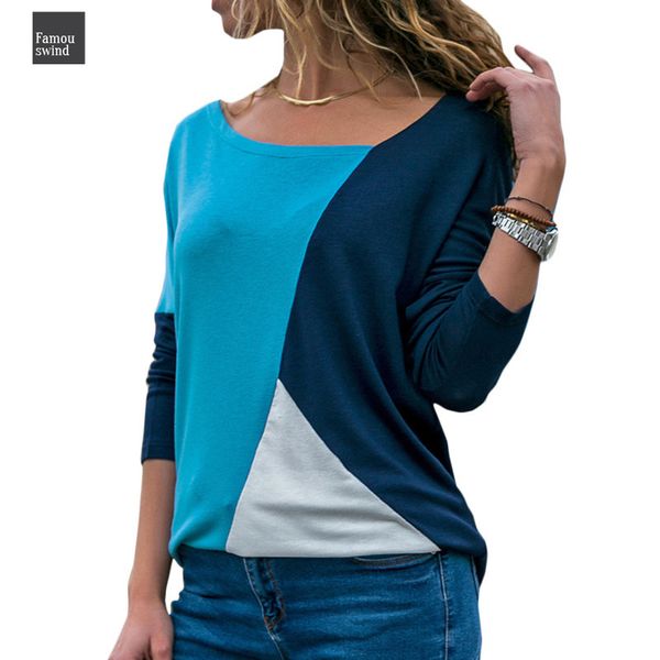 blouses women casual skew collar patchwork shirt spring long sleeve blouse ladies slim office basic tee 2xl, White 
blouses women casual skew collar patchwork shirt spring long sleeve blouse ladies slim office basic tee 2xl, White