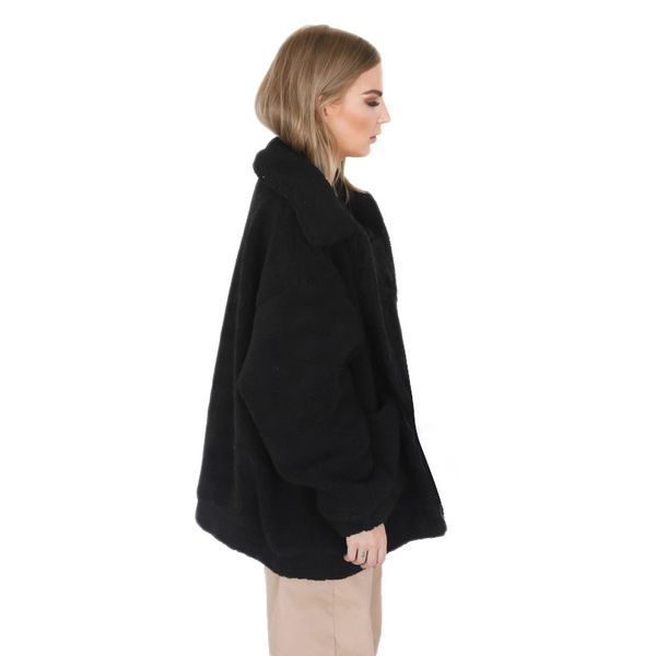 coat women fleece faux shearling fur jacket autumn winter plush warm thick teddy coat female casual overcoat plus size y, Black;brown
coat women fleece faux shearling fur jacket autumn winter plush warm thick teddy coat female casual overcoat plus size y, Black;brown