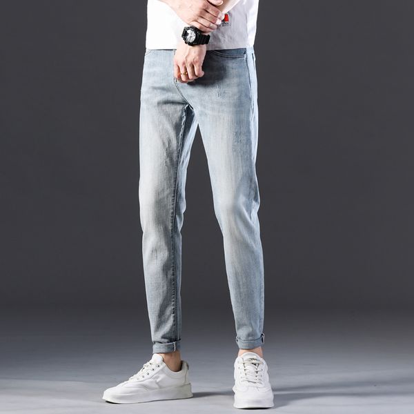 men's spring and autumn cotton jeans fashion casual streetwear trousers jeans in regular fit ankle-length skinny slim fit gray, Blue
men's spring and autumn cotton jeans fashion casual streetwear trousers jeans in regular fit ankle-length skinny slim fit gray, Blue