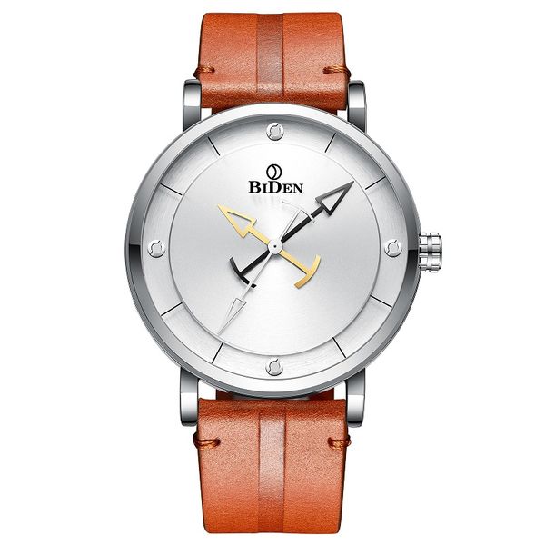 new men's leather watches brand biden fashion watch for men causal business quartz wrist watch gift male, Slivery;brown
new men's leather watches brand biden fashion watch for men causal business quartz wrist watch gift male, Slivery;brown