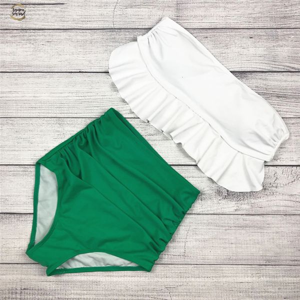 2019 high waist swimwear bikini set vintage push up swimsuit bandage swimwear bathing suit green ruffle beachwear, White;black
2019 high waist swimwear bikini set vintage push up swimsuit bandage swimwear bathing suit green ruffle beachwear, White;black