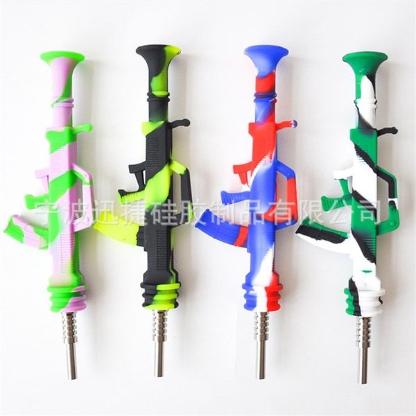 14mm Nectar Collector With Titanium Alloy Tip Silicone Dab Nectars Collectors For Smoking Accessories Portable Color Mixed 16xj E1
14mm Nectar Collector With Titanium Alloy Tip Silicone Dab Nectars Collectors For Smoking Accessories Portable Color Mixed 16xj E1