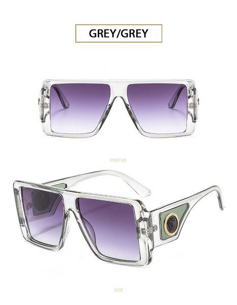 big square fashion over size sunglasses for men and women toad mirror selling retouched frame personality, White;black
big square fashion over size sunglasses for men and women toad mirror selling retouched frame personality, White;black