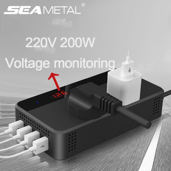 car inverter 12v 220v 200w power inverter voltage converter with 4 usb socket charger cigarette lighter adapter auto automobiles
car inverter 12v 220v 200w power inverter voltage converter with 4 usb socket charger cigarette lighter adapter auto automobiles