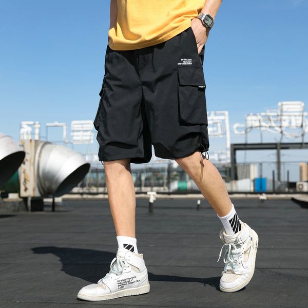 2020 summer black blue pink fashion multi-pockets men's cargo shorts straight loose casual shorts male short pants, White;black
2020 summer black blue pink fashion multi-pockets men's cargo shorts straight loose casual shorts male short pants, White;black