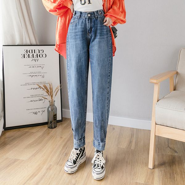 photo shoot 2019 осень и зима новый стиль мода-папа брюки прохладный versatile высокой талией джинсы повседневный bib общий женщины», Blue
photo shoot 2019 осень и зима новый стиль мода-папа брюки прохладный versatile высокой талией джинсы повседневный bib общий женщины», Blue