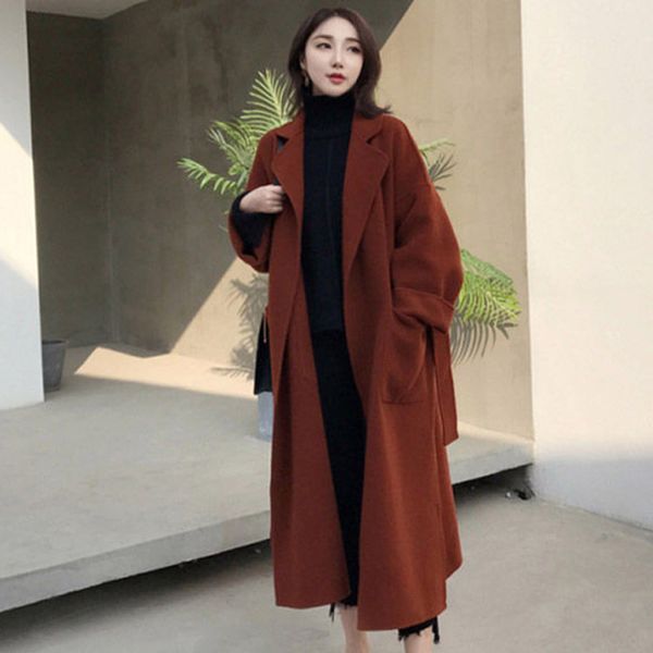 women's wool & blends women woolen coat slim long sleeve cardigan trench jackets business ik88, Black
women's wool & blends women woolen coat slim long sleeve cardigan trench jackets business ik88, Black