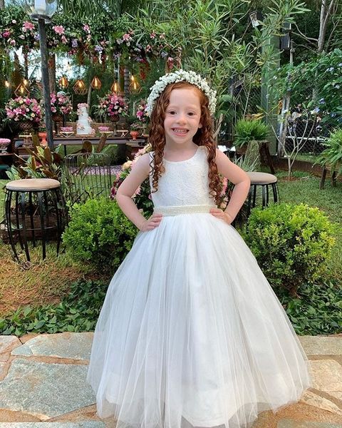 ivory tulle lace flower girls dresses puffy a-line pearls waist cute first communion dresses child wedding party gowns, White;blue
ivory tulle lace flower girls dresses puffy a-line pearls waist cute first communion dresses child wedding party gowns, White;blue