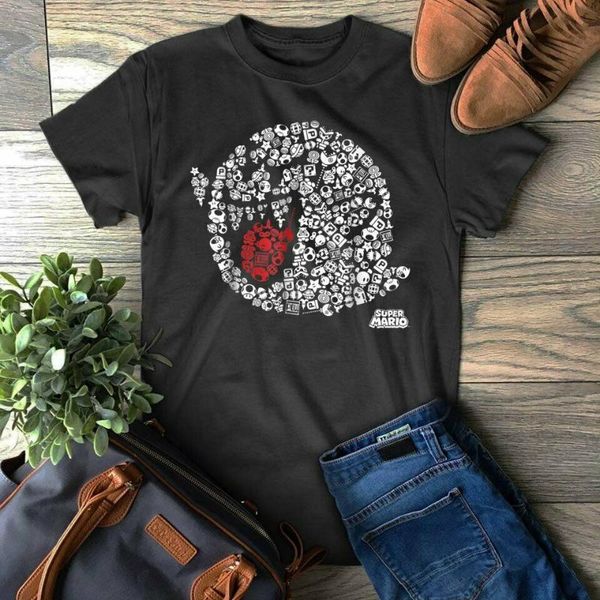 super mario iconic boo portrait graphic t-shirt harajuku funny print tshirt men hip hop 100% cotton streetwear tee shirt, White;black 
super mario iconic boo portrait graphic t-shirt harajuku funny print tshirt men hip hop 100% cotton streetwear tee shirt, White;black