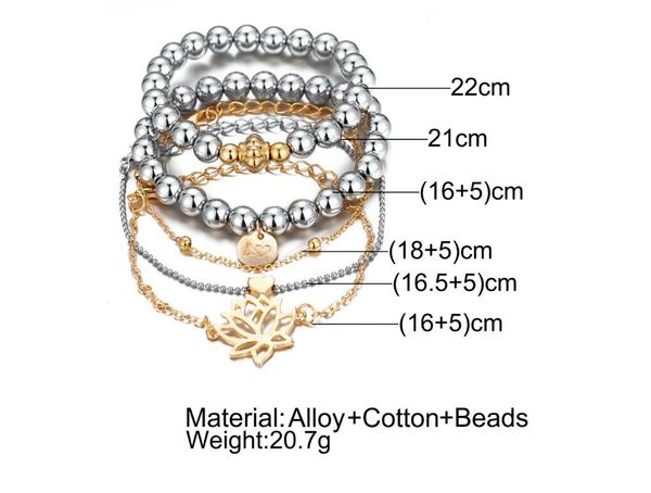 hollow lotus hanging card peach heart five-piece set bracelet jewelry new luxury designer fashionable personality hip-hop bead chain bracele, Black
hollow lotus hanging card peach heart five-piece set bracelet jewelry new luxury designer fashionable personality hip-hop bead chain bracele, Black