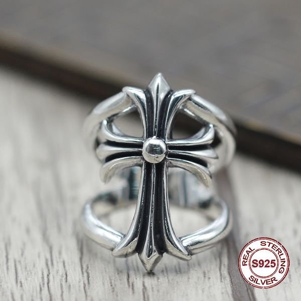 s925 pure silver men's ring personality restoring ancient ways punk style classic ring of a domineering cross gift to your lover
s925 pure silver men's ring personality restoring ancient ways punk style classic ring of a domineering cross gift to your lover