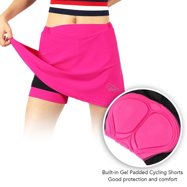 women breathable 2-in-1 cycling skort with gel padded liner mtb bike shorts quick dry athletic sports skirt, Black
women breathable 2-in-1 cycling skort with gel padded liner mtb bike shorts quick dry athletic sports skirt, Black