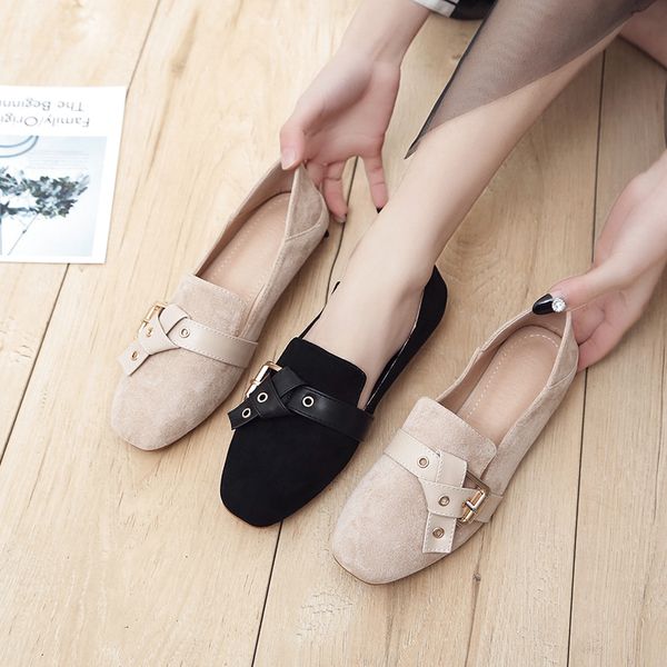 buckle strap spring new women's matching square head simple generous wild women shoes 2020 fashion flat shoes non-slip u25-27, Black
buckle strap spring new women's matching square head simple generous wild women shoes 2020 fashion flat shoes non-slip u25-27, Black