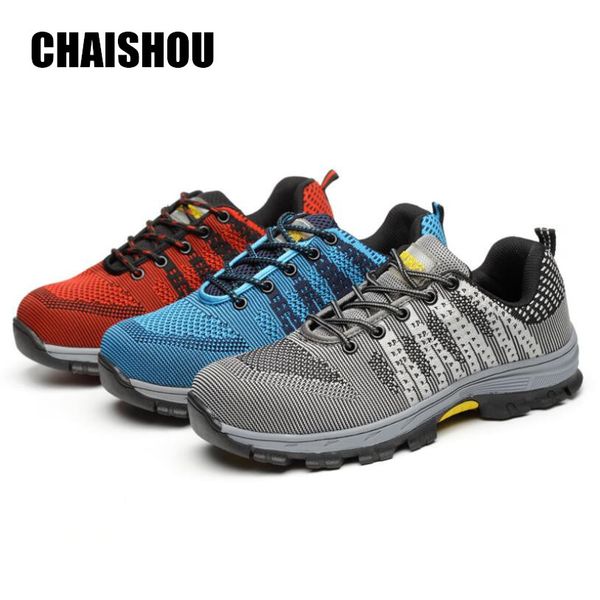 chaishou men woman shoes work shoes outdoor steel toe flying mesh lace-up anti-smashing anti-piercing casual lsafety boots cs155, Black
chaishou men woman shoes work shoes outdoor steel toe flying mesh lace-up anti-smashing anti-piercing casual lsafety boots cs155, Black