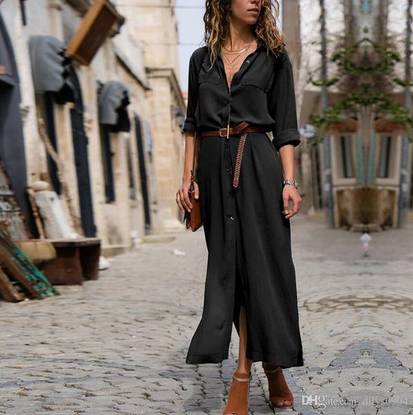 sellers 2019 autumn and winter fashion easy women's wear pure color long sleeves pendulum irregular skirt shirt longuette female, Black;gray
sellers 2019 autumn and winter fashion easy women's wear pure color long sleeves pendulum irregular skirt shirt longuette female, Black;gray