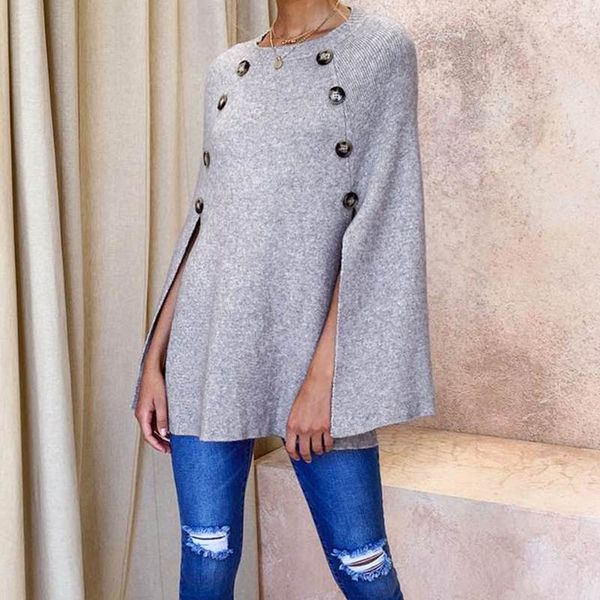 autumn fashion cloak cape sweater women casual solid o neck pullover elegant work office pull knitted poncho femme knit, Black
autumn fashion cloak cape sweater women casual solid o neck pullover elegant work office pull knitted poncho femme knit, Black