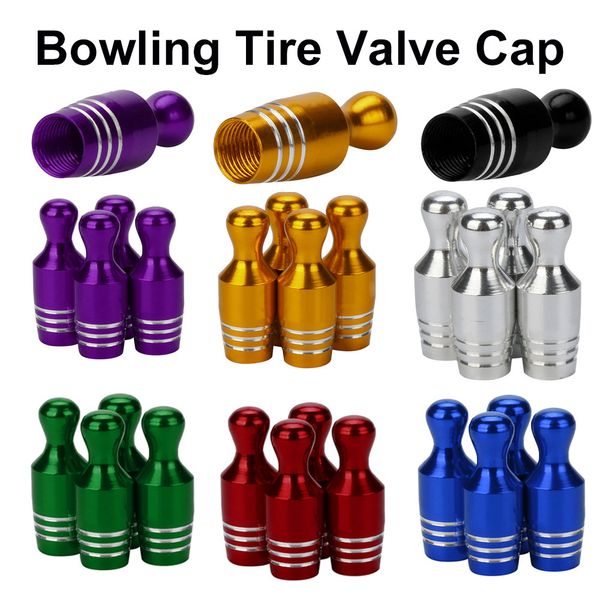 4x aluminum car truck cover bowling tire rim valve wheel stem caps 
4x aluminum car truck cover bowling tire rim valve wheel stem caps