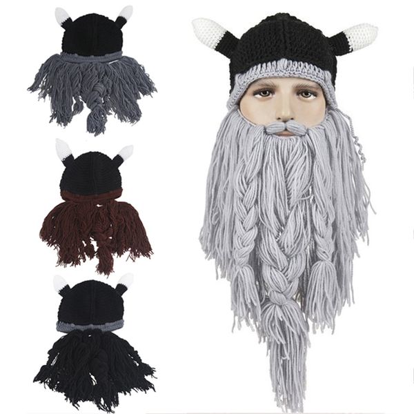 men's hat head barbarian vagabond viking beard beanie horn hats handmade knit winter warm holiday party cool funny cosplay cap
men's hat head barbarian vagabond viking beard beanie horn hats handmade knit winter warm holiday party cool funny cosplay cap