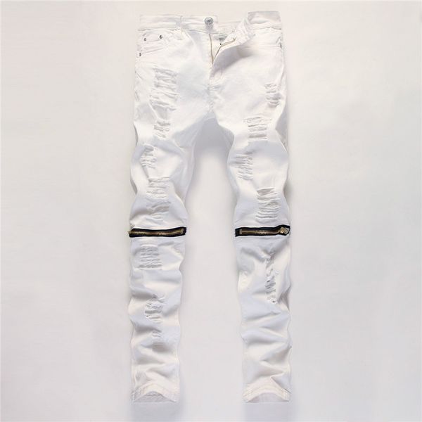 men's solid color long jeans 2019 new mens jeans explosion models slim feet broken zipper stretch trousers hole holes zipper fly, Blue
men's solid color long jeans 2019 new mens jeans explosion models slim feet broken zipper stretch trousers hole holes zipper fly, Blue