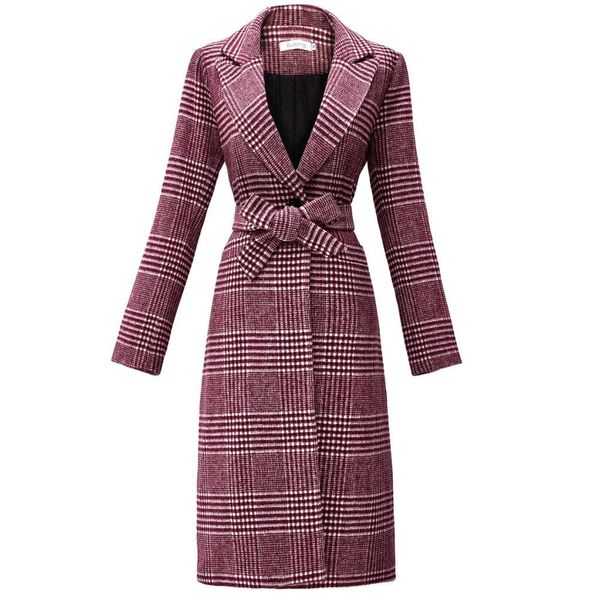 kamazing женская зимняя шерсть plaid длинные шерстяные пальто лоскут карман сзади щелевая подкладка design, Black
kamazing женская зимняя шерсть plaid длинные шерстяные пальто лоскут карман сзади щелевая подкладка design, Black