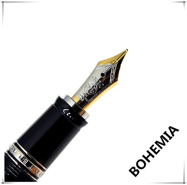 luxury bohemie series black resin golden silver clip classical fountain pen 4810 middle size 14k nib with gem germany mb serial number
luxury bohemie series black resin golden silver clip classical fountain pen 4810 middle size 14k nib with gem germany mb serial number