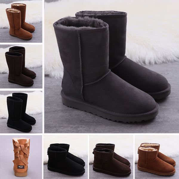 WGG Genuine Leather Top Quality Suede Knee Half Boots Ankle Boots Black Grey Chestnut Coffee Australia Classic Womens girl Winter Snow Boots
WGG Genuine Leather Top Quality Suede Knee Half Boots Ankle Boots Black Grey Chestnut Coffee Australia Classic Womens girl Winter Snow Boots