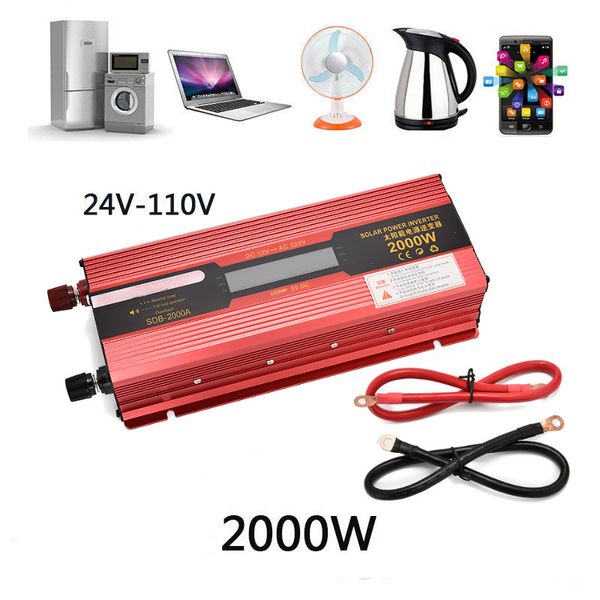 2000w/3000w to 24v-110v led car power inverter converter charger adapter voltage transformer modified sine wave
2000w/3000w to 24v-110v led car power inverter converter charger adapter voltage transformer modified sine wave