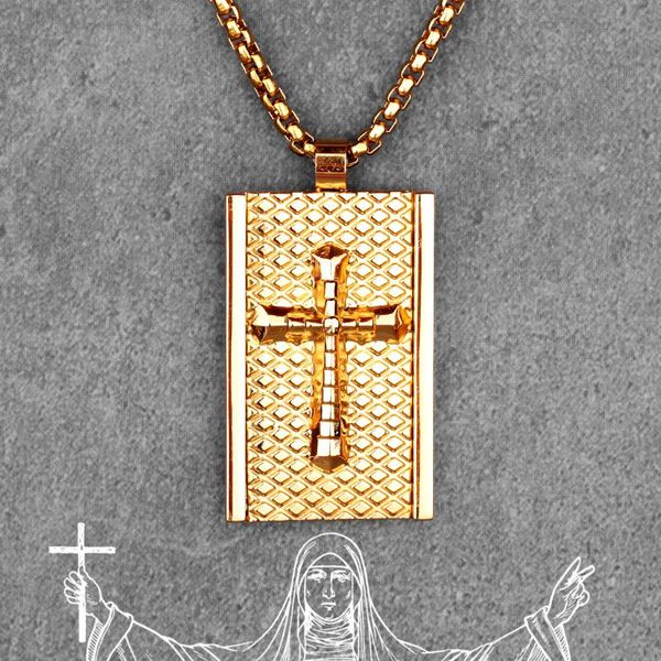 gold cross bible long men necklaces pendants chain punk for boyfriend male stainless steel jewelry creativity gift wholesale, Silver
gold cross bible long men necklaces pendants chain punk for boyfriend male stainless steel jewelry creativity gift wholesale, Silver