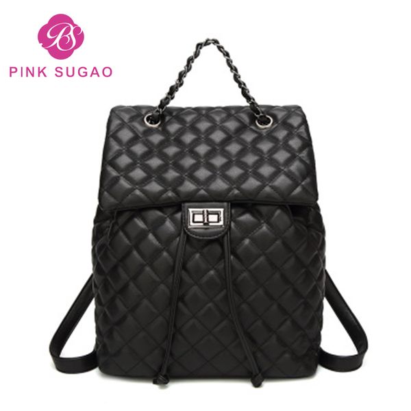 

Pink sugao 2019 new fashion backpacks designer school bags luxury travel bag for women pu leather small backpack hot sales bag new styles