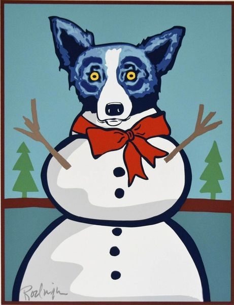 george rodrigue blue dog frosty the snowman home decor handpainted &hd print oil painting on canvas wall art canvas pictures 200116
george rodrigue blue dog frosty the snowman home decor handpainted &hd print oil painting on canvas wall art canvas pictures 200116