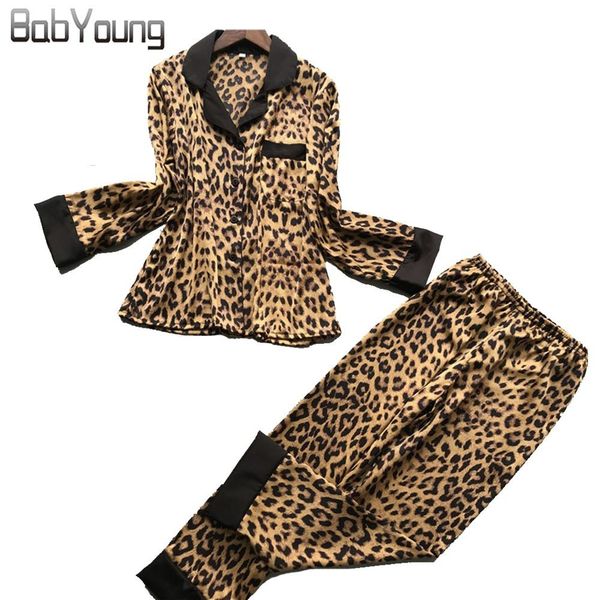 babyoung лето пижамы набор женщины пижама femme leopard печать сатин сон одежда с длинным рукавом главной костюм pijama mujer feminino, Blue;gray
babyoung лето пижамы набор женщины пижама femme leopard печать сатин сон одежда с длинным рукавом главной костюм pijama mujer feminino, Blue;gray