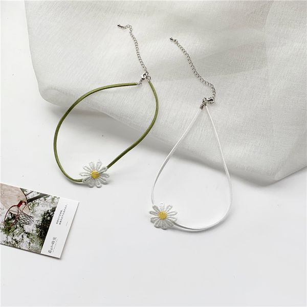 daisy pendants necklaces lace women charm collar jewelry fashion korean design romantic choker bijoux fine gifts, Golden;silver
daisy pendants necklaces lace women charm collar jewelry fashion korean design romantic choker bijoux fine gifts, Golden;silver