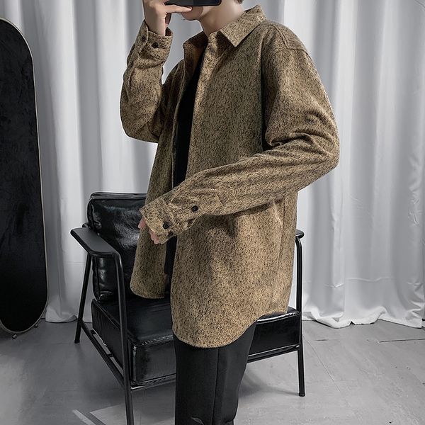 winter woolen shirt men's fashion solid color casual shirt men dress streetwear loose long-sleeved shirts mens -5xl, White;black
winter woolen shirt men's fashion solid color casual shirt men dress streetwear loose long-sleeved shirts mens -5xl, White;black