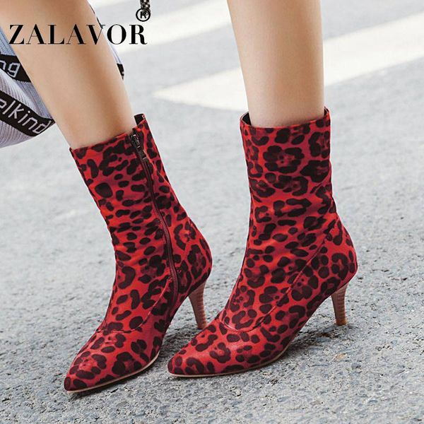 rizabina winter half short boots women fashion leopard stretch shoes pointed toe high heels short boots party size 31-43, Black
rizabina winter half short boots women fashion leopard stretch shoes pointed toe high heels short boots party size 31-43, Black