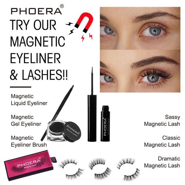 phoera magnetic eyeliner eyelashes kit 3d eyelashes gel liquid eyeliner with false lashes eyeliner brush reusable falses eyelash
phoera magnetic eyeliner eyelashes kit 3d eyelashes gel liquid eyeliner with false lashes eyeliner brush reusable falses eyelash