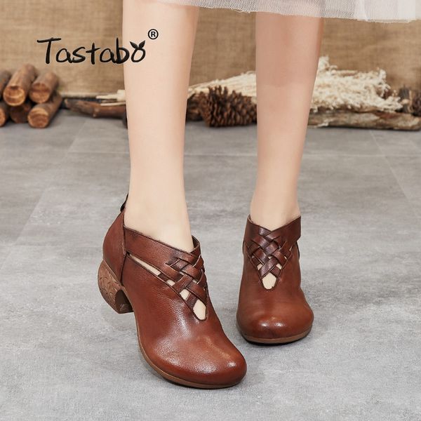 tastabo manual genuine leather women's shoes with heels retro style brown black s2202 heel zip daily commute women's shoes
tastabo manual genuine leather women's shoes with heels retro style brown black s2202 heel zip daily commute women's shoes