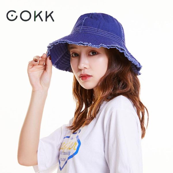 cokk summer bucket hats for women mens panama cap denim cloth tassel brim fishing hat female casual sun hat black hip hop bucket, Blue;gray
cokk summer bucket hats for women mens panama cap denim cloth tassel brim fishing hat female casual sun hat black hip hop bucket, Blue;gray