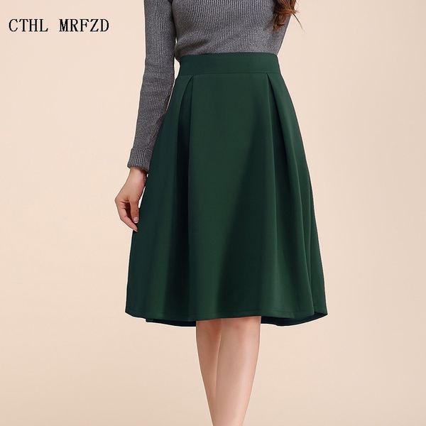 2019 new winter women skirts pure color restoring ancient ways tall waist pleated skirt thickening double skirt, Black
2019 new winter women skirts pure color restoring ancient ways tall waist pleated skirt thickening double skirt, Black