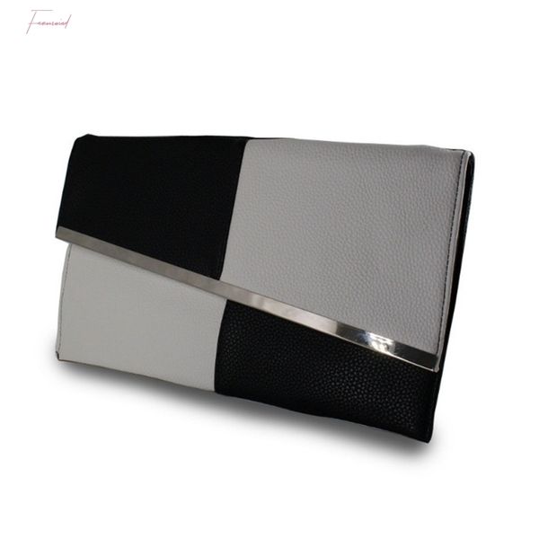 new women pu leather large capacity evening clutch bag female patchwork handbag wedding party purse day clutches 
new women pu leather large capacity evening clutch bag female patchwork handbag wedding party purse day clutches