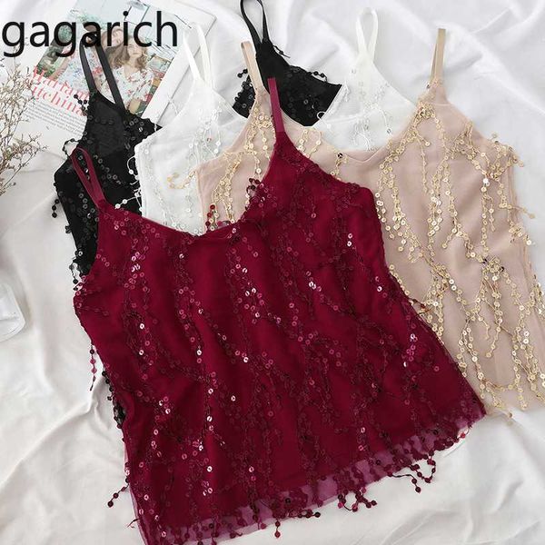 gagarich women short tanks spring summer ladies fashion sequins tassel v neck slip vest female solid bottom, Black;white
gagarich women short tanks spring summer ladies fashion sequins tassel v neck slip vest female solid bottom, Black;white